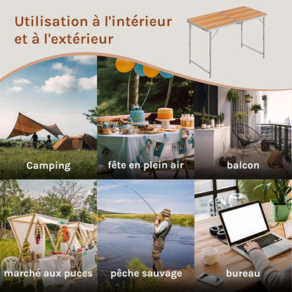 WOLTU Folding Camping Table Garden Table (CPT8122HEI)