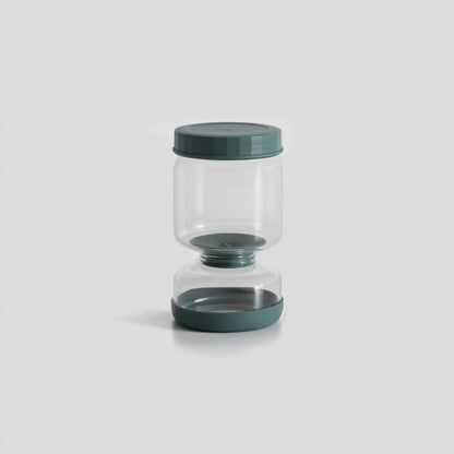 Flip-Over Glass Pickle Jar
