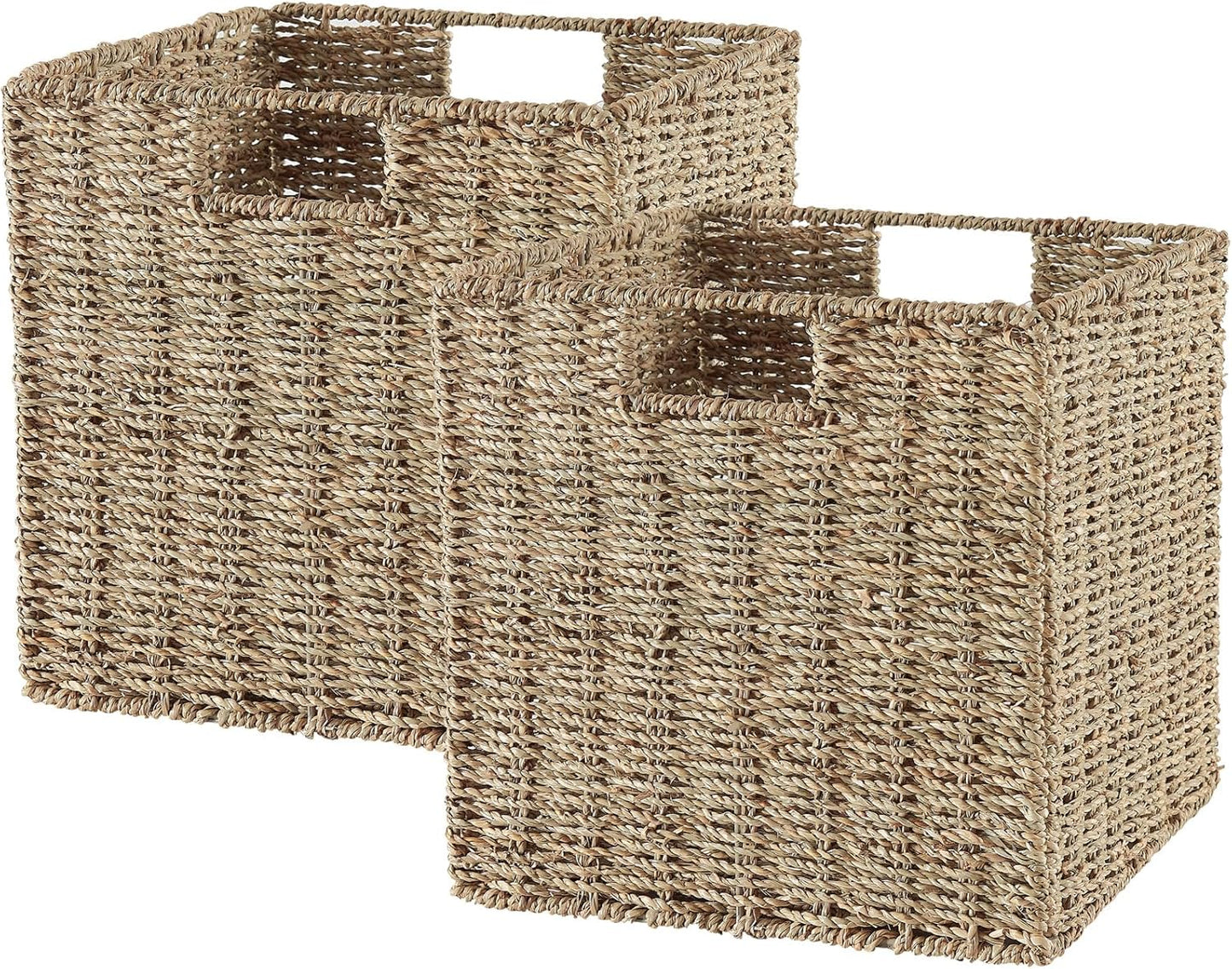 Set of 2 Seagrass Storage Baskets