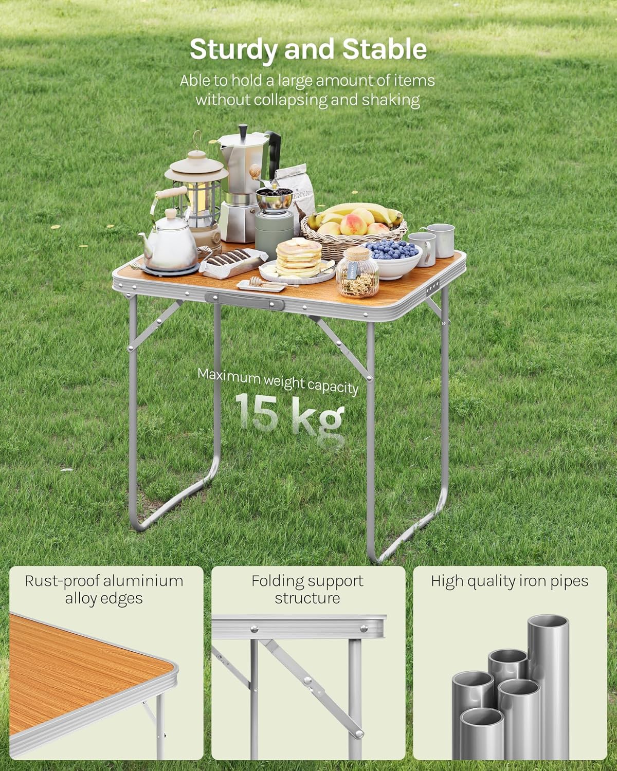 WOLTU Camping Picnic Table (CPT8135EI)