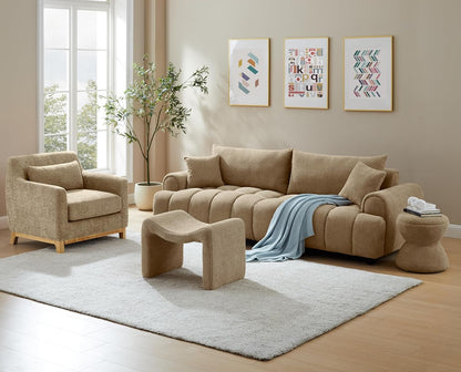 VANOMi Fabric Upholstered Comfy Reading Armchair