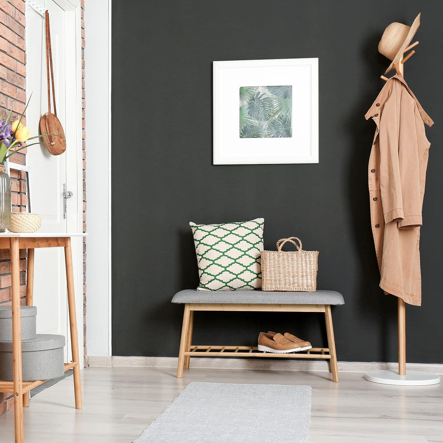 Bamboo Shoe Bench