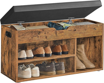 VASAGLE Shoe Bench with Cushion LHS30BX