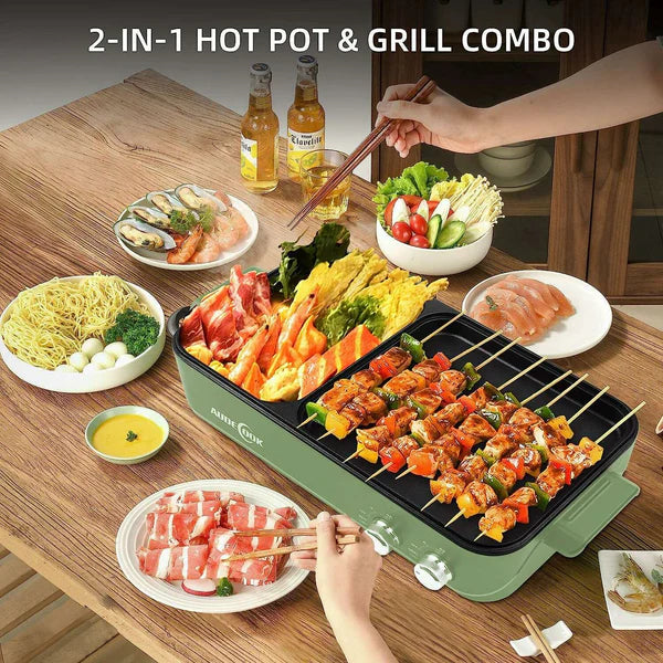 2 In 1 Griddle and Hot Pot