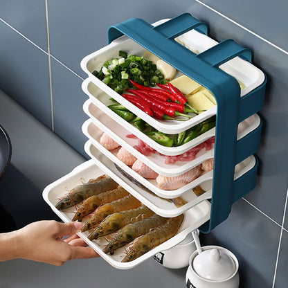 Kitchen Preparation Plates Set Rack