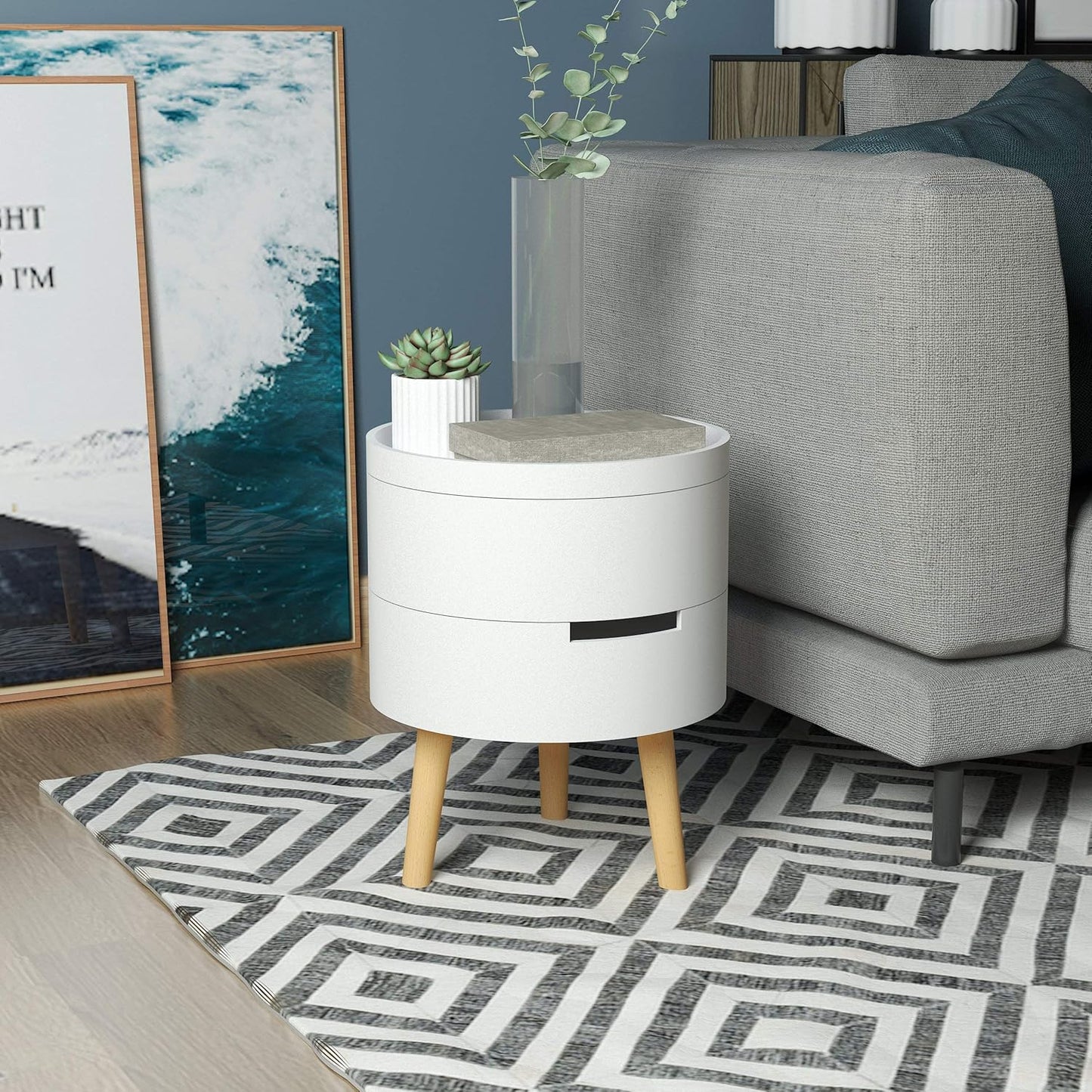 WOLTU Bedside Table (TS50WS_1)