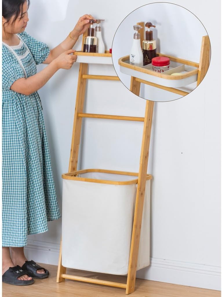 Bamboo Hanging Laundry Basket