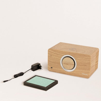 CREATE Air Pure Compact Air Purifier with Bluetooth Speaker and Wireless Charger