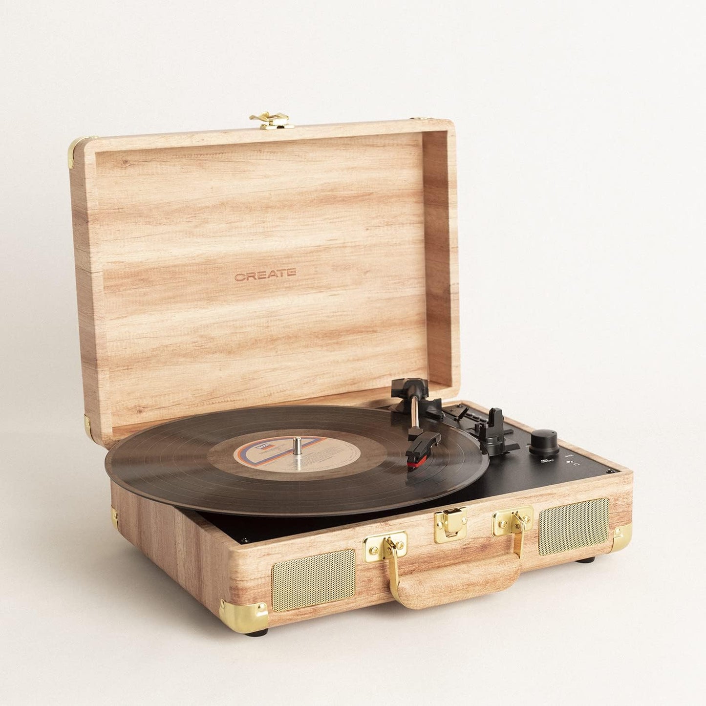 CREATE Wood Record Player