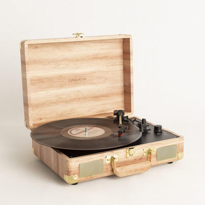CREATE Wood Record Player
