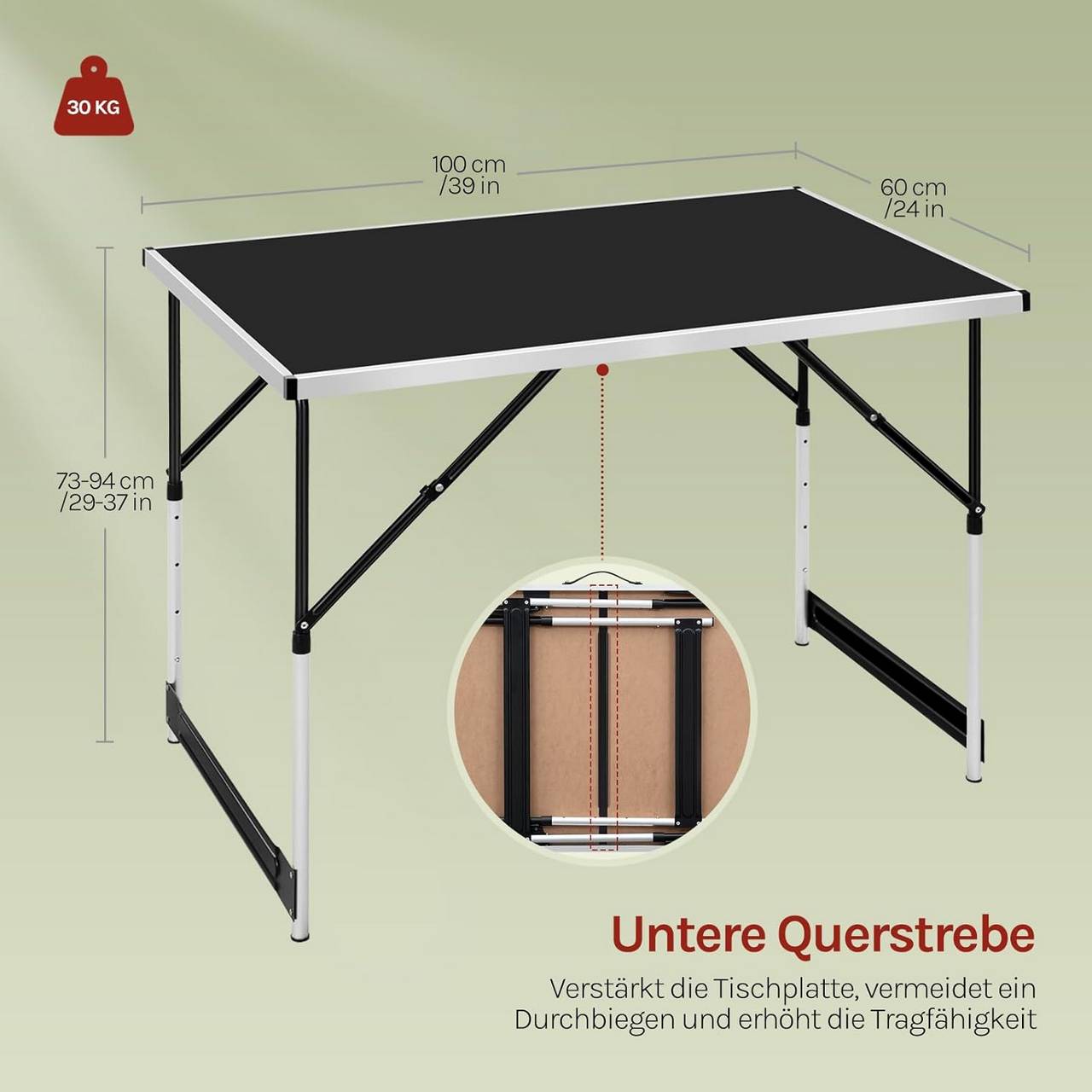WOLTU Portable Folding Camping Table (CPT8121SZ)