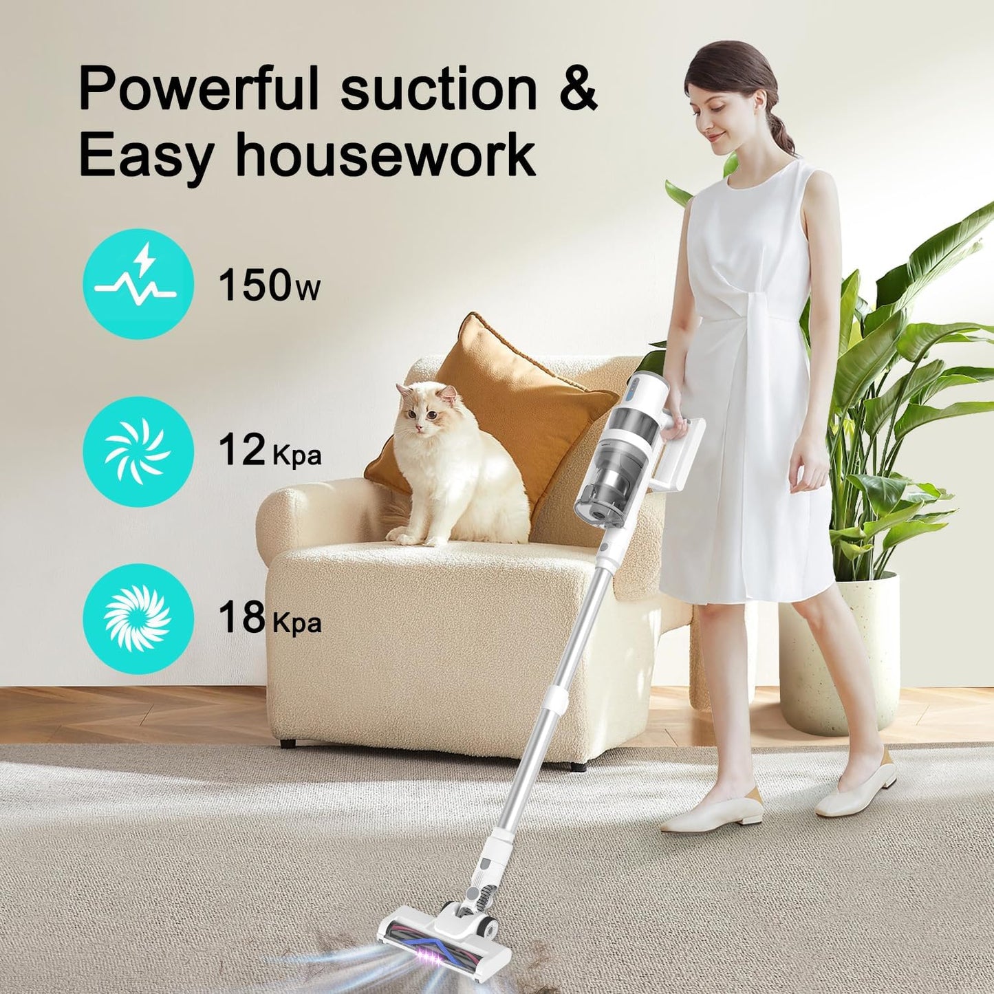 KEROMEE Cordless Vacuum Cleaner
