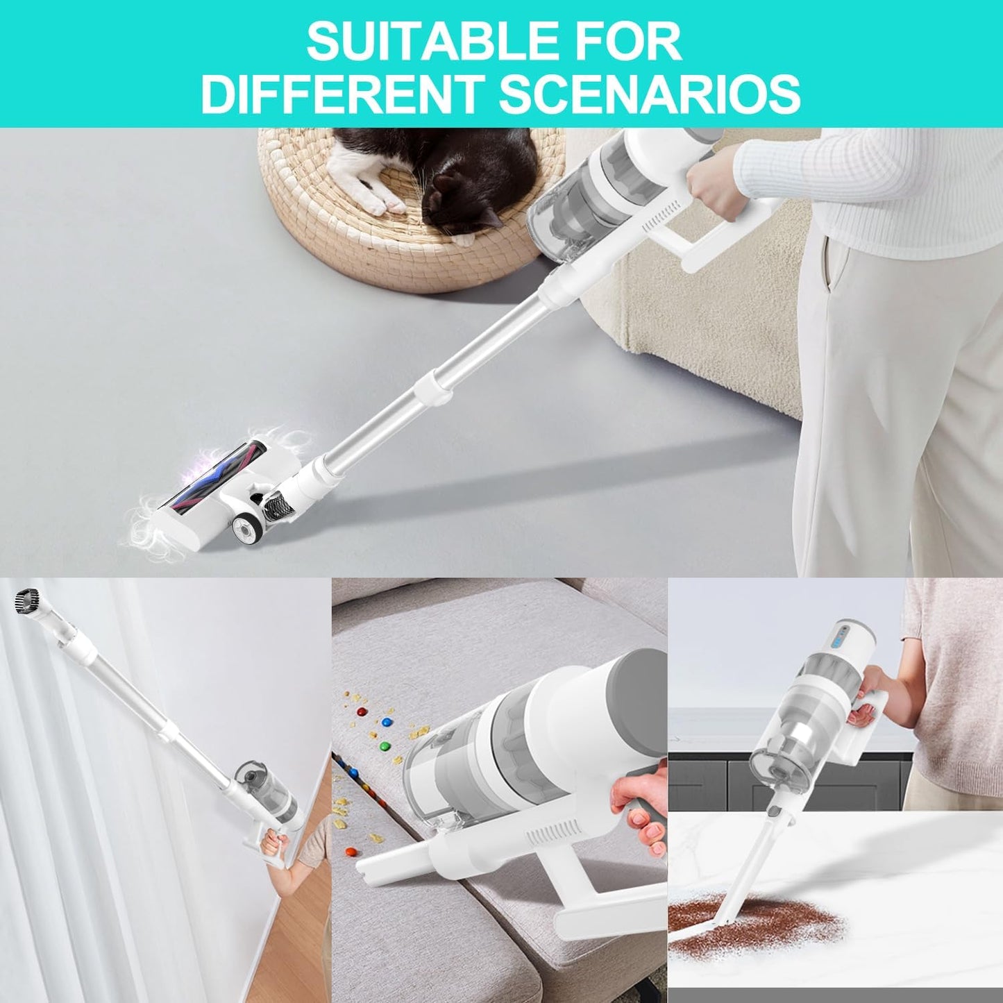 KEROMEE Cordless Vacuum Cleaner