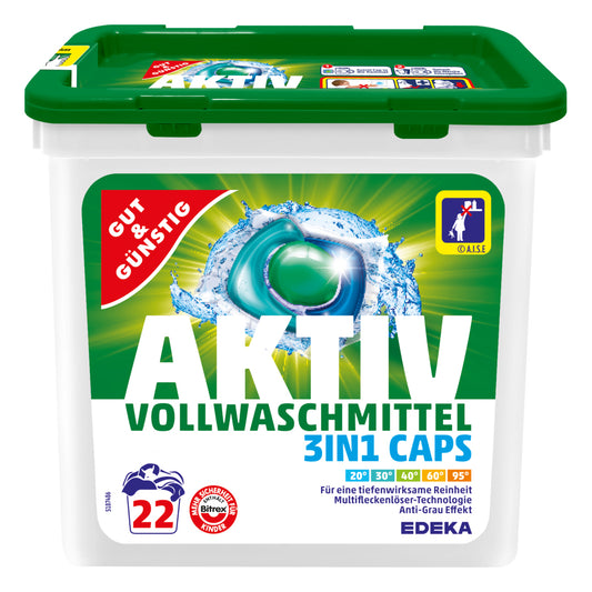 3 in 1 Laundry Detergent Capsules 22 pcs