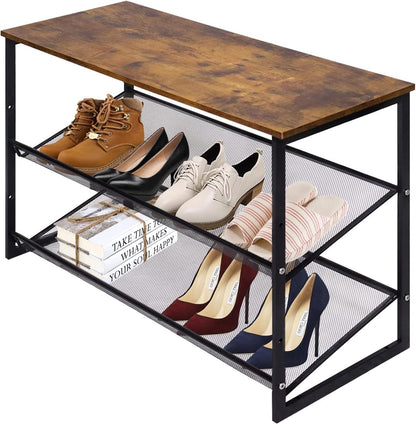 3-Tier Adjustable Freestanding Shoe Rack
