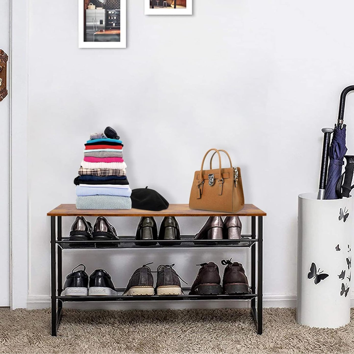3-Tier Adjustable Freestanding Shoe Rack