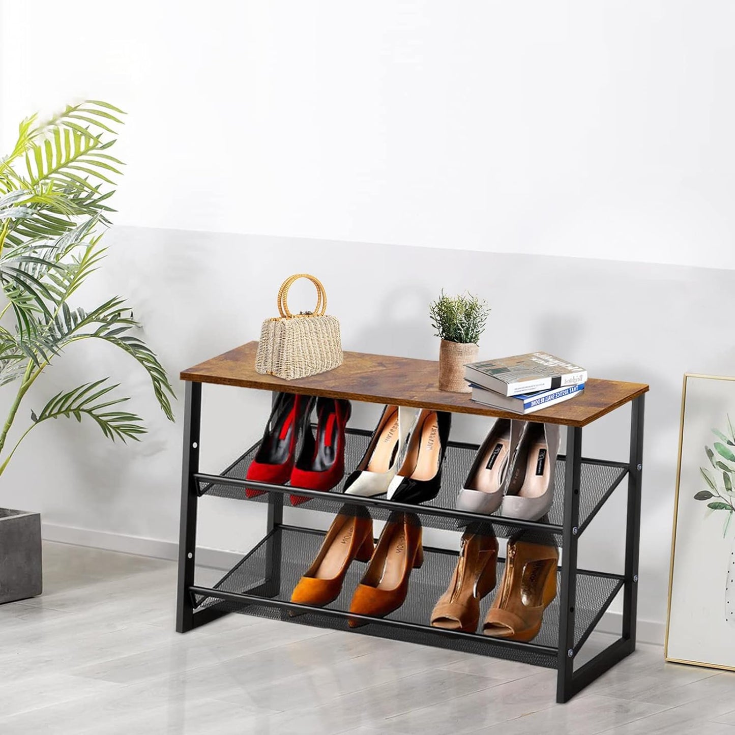 3-Tier Adjustable Freestanding Shoe Rack