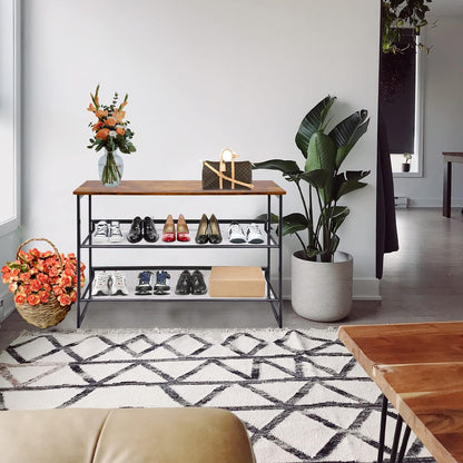 3-Tier Adjustable Freestanding Shoe Rack