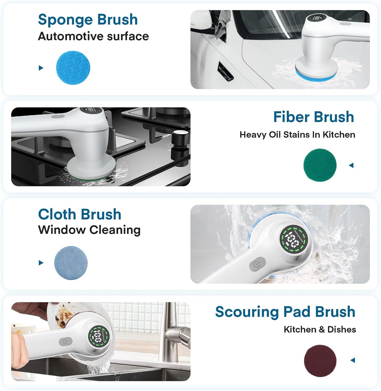 Handheld Electric Spin Scrubber
