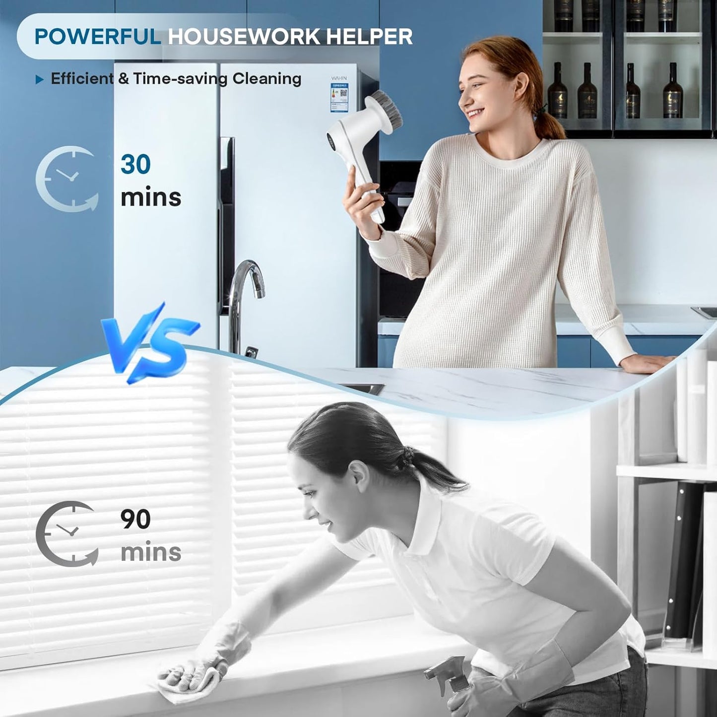 Handheld Electric Spin Scrubber