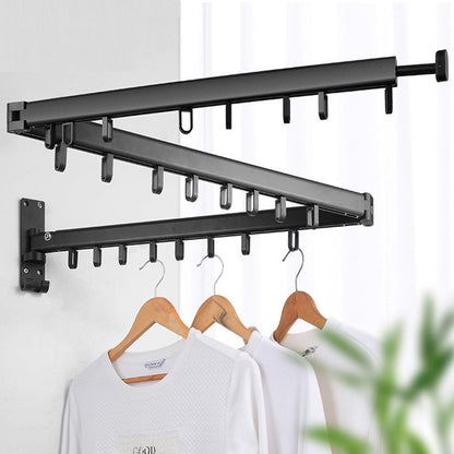 Durable Clothes Drying Rack with Foldable and Retractable