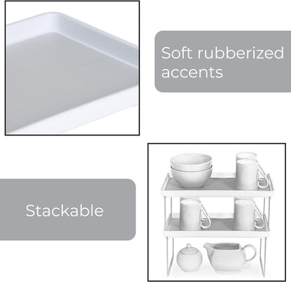 Foldable Rubber Lined Plastic Kitchen Organizer Rack