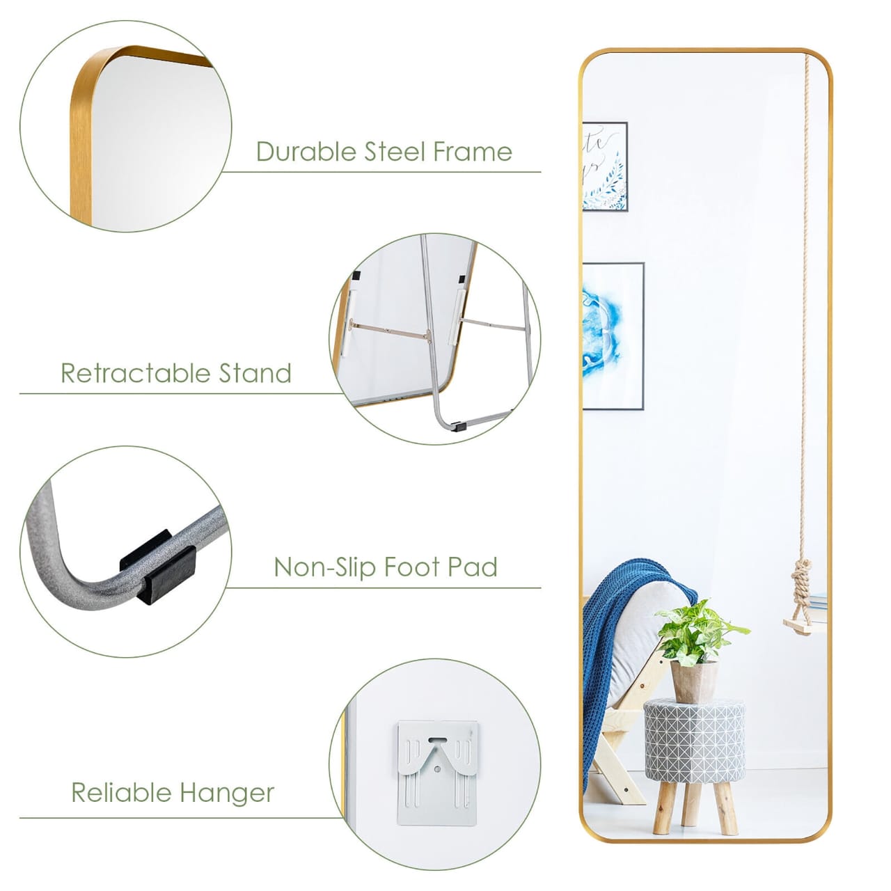 Freestanding Mirror & Wall Mounted Mirror