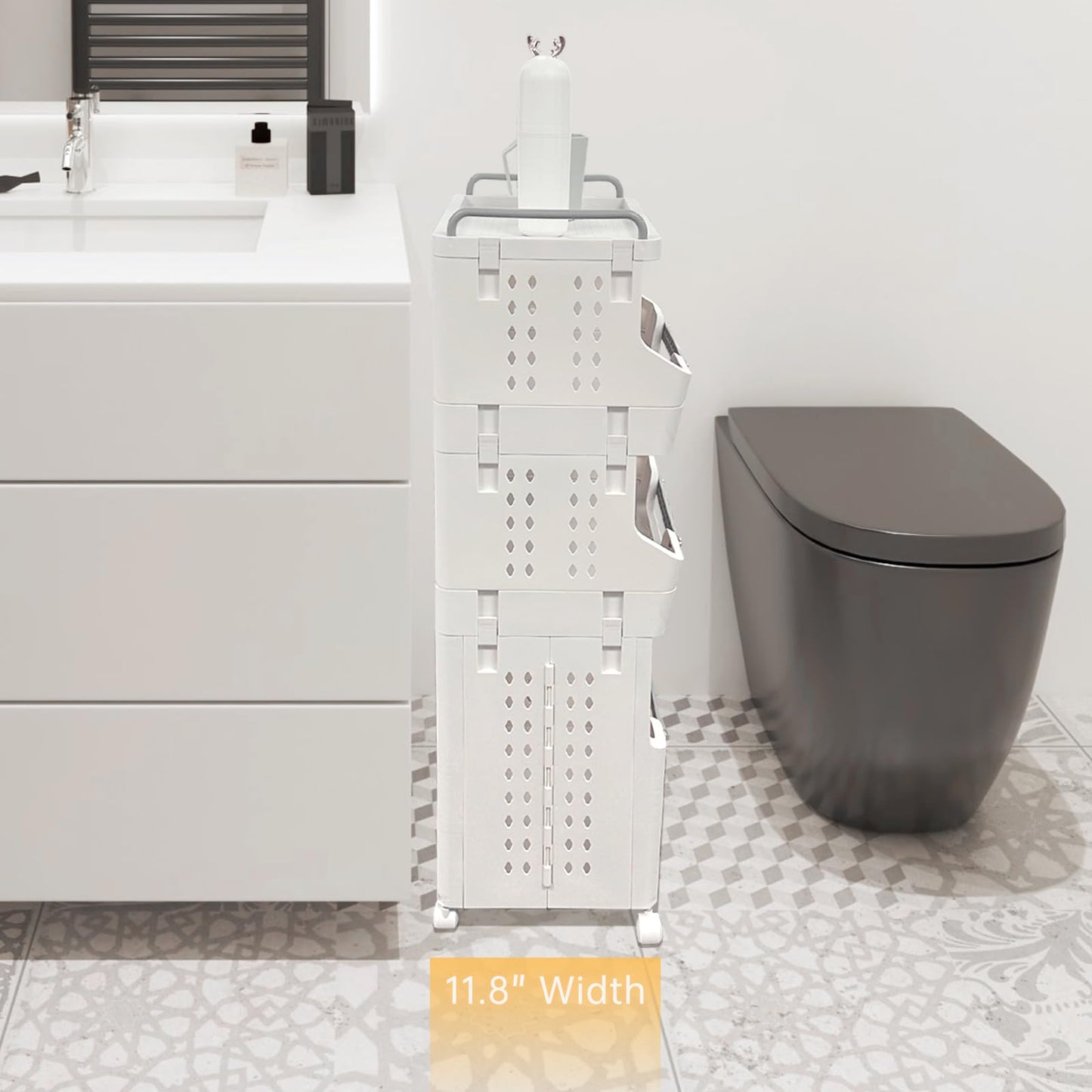 Laundry Basket with Wheels