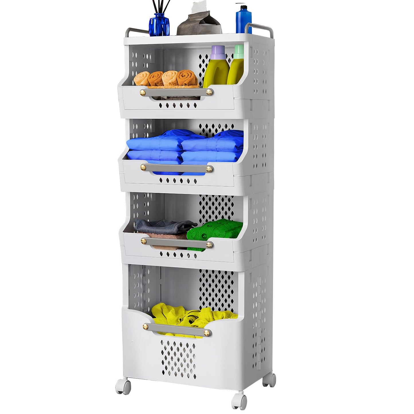 Laundry Basket with Wheels
