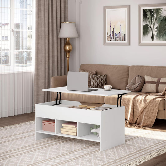 WOLTU Coffee Table Side Table with Lifting Top