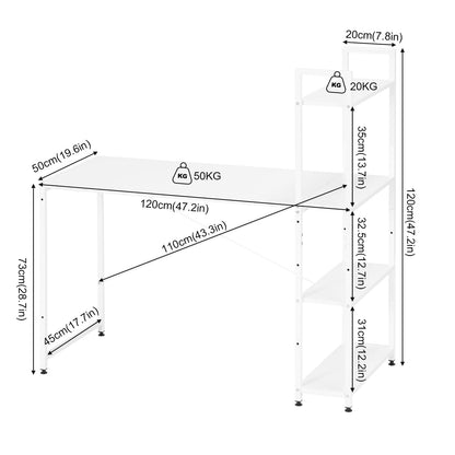 Computer Desk with Shelf
