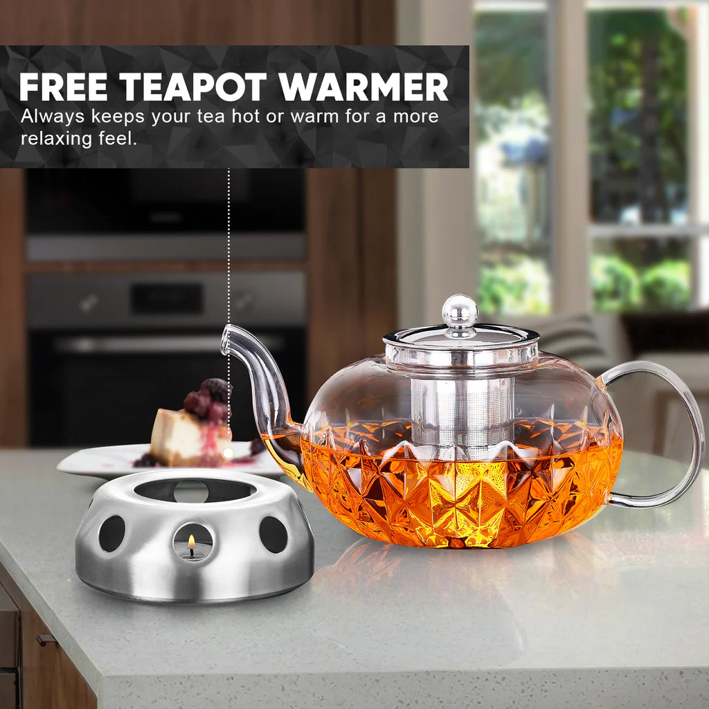 Glass Tea Pot With Removable Infuser