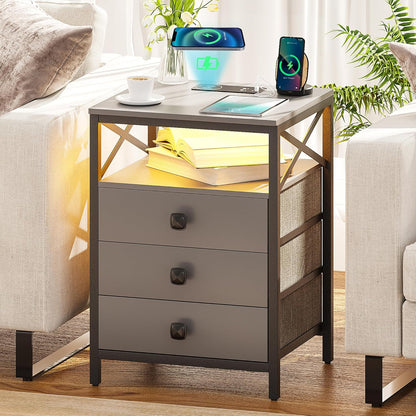 Nightstand with Wireless Charging Station1