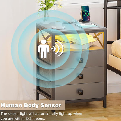 Nightstand with Wireless Charging Station1