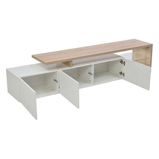 LED TV Bench in Two-Piece Set