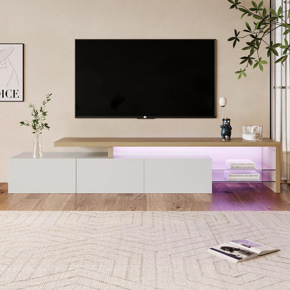 LED TV Bench in Two-Piece Set