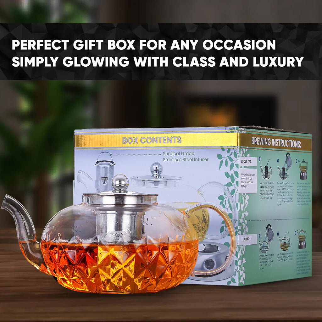 Glass Tea Pot With Removable Infuser