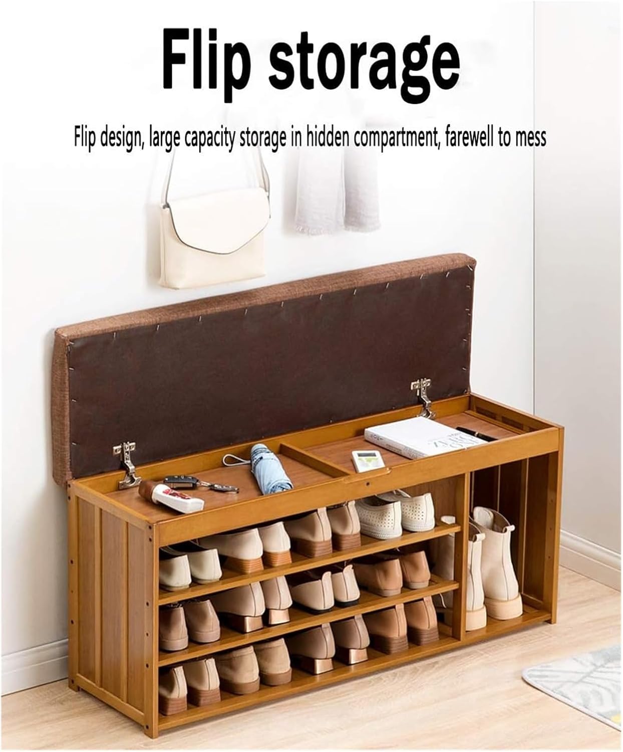 Modern Shoe Storage Bench
