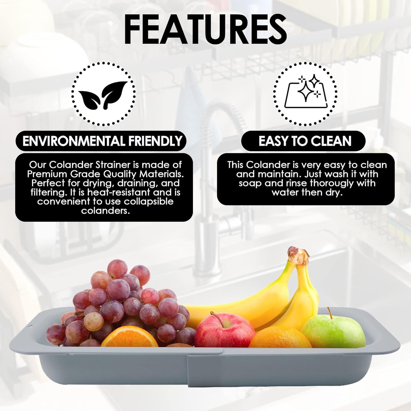 Danny Home extendable sink strainer