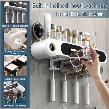 wall-mounted automatic toothpaste dispenser