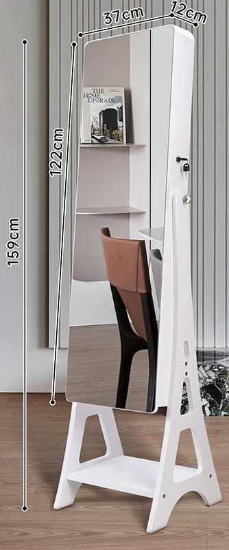 Full-Length Mirror with Lamp