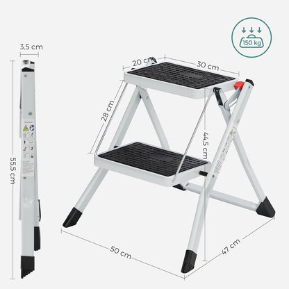 2 Step Ladder Folding Step Stool