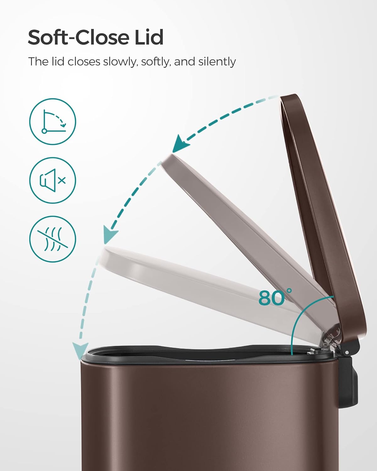 SONGMICS Trash Can