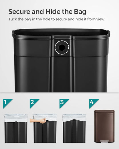 SONGMICS Trash Can