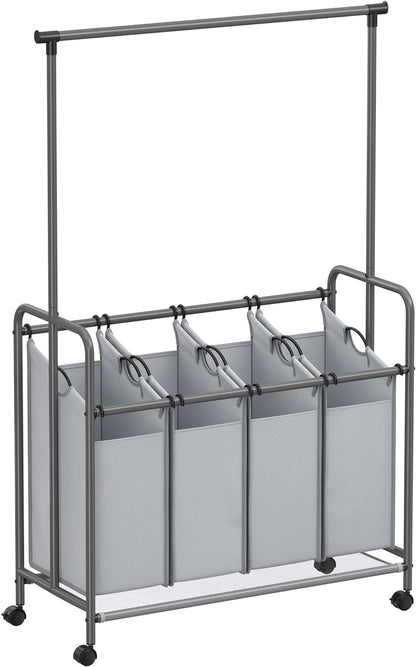 SONGMICS 4-Section Laundry Sorter