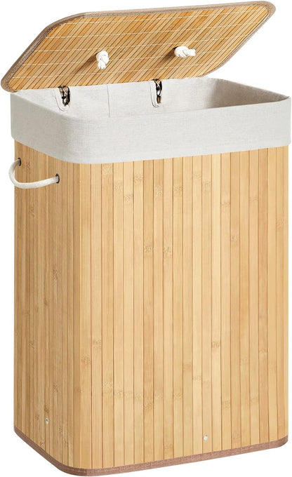 SONGMICS Bamboo Laundry Basket