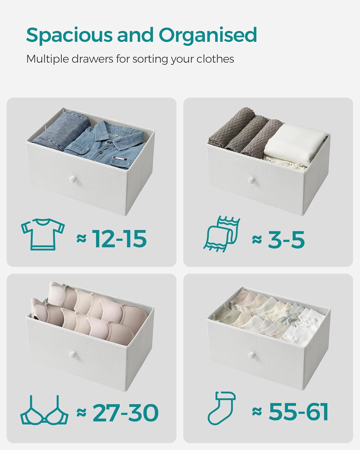 SONGMICS Chest of Drawers