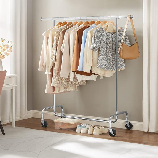 SONGMICS Clothes Rack with Wheels