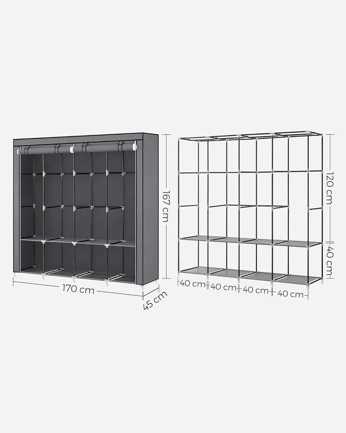 SONGMICS Clothes Wardrobe