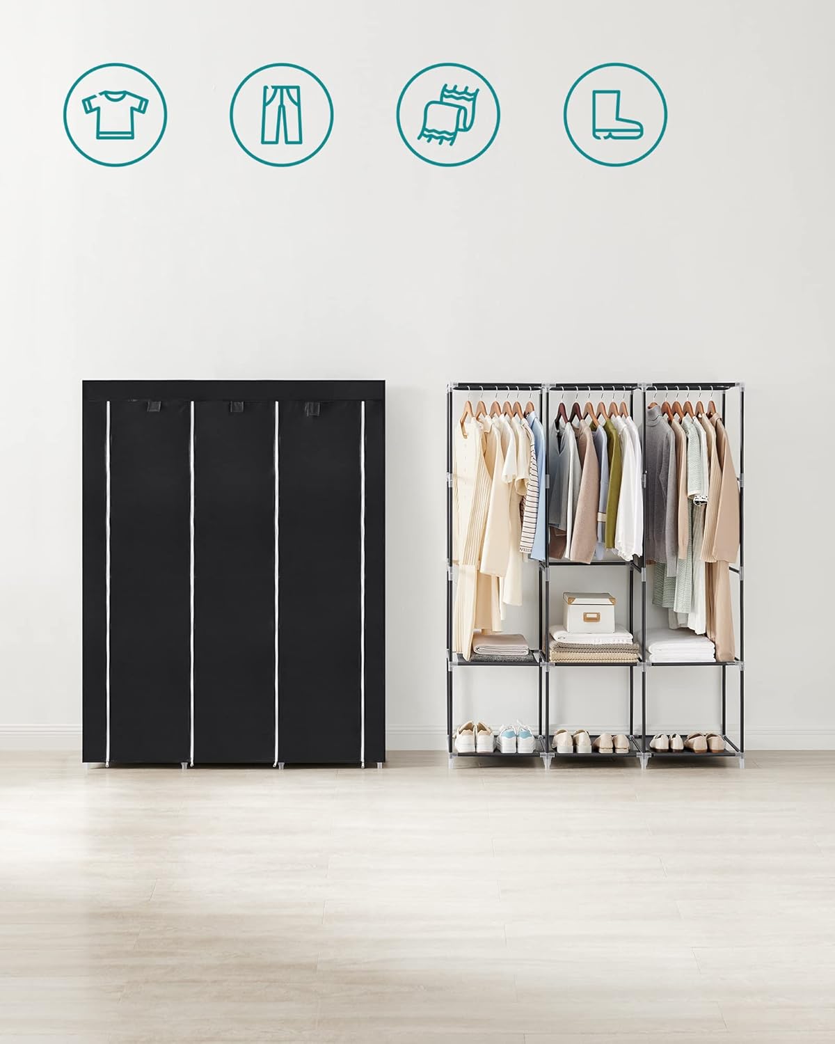 SONGMICS Portable Closet with Cover